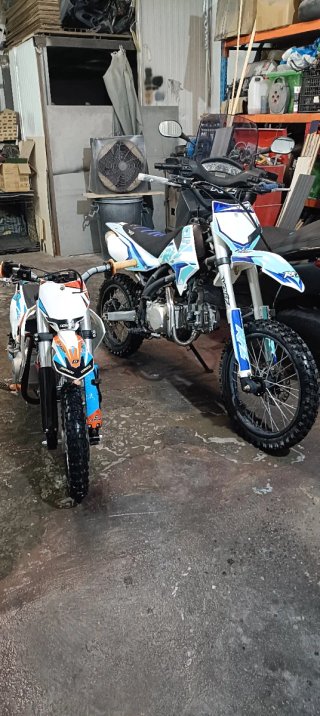 Pit Bike Roan 140cc Enduro/Motocross Azul/Blanco