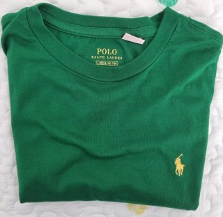 Camiseta Polo Ralph Lauren verde talla L niño