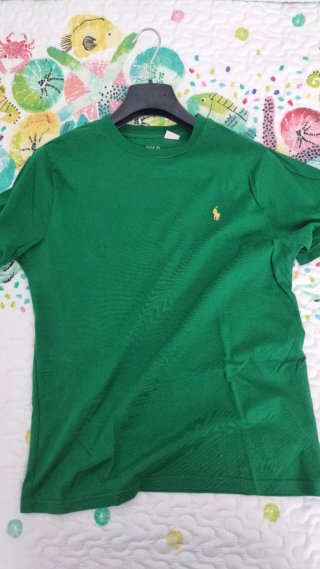 Camiseta Polo Ralph Lauren verde talla L niño