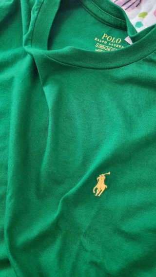 Camiseta Polo Ralph Lauren verde talla L niño