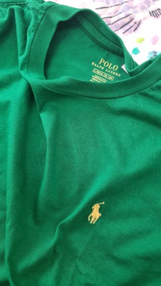 Camiseta Polo Ralph Lauren verde talla L niño