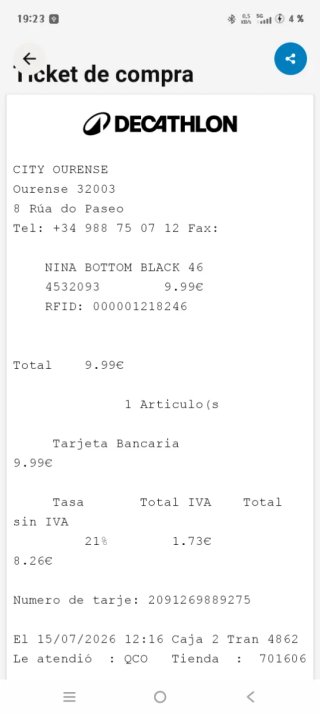 Braga bikini Decathlon negra