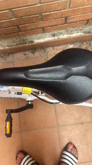 Bicicleta Rockrider Blanca y Azul