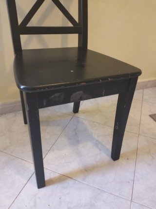 Silla de comedor IKEA negra
