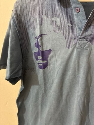 Camiseta Volcom Talla M Azul Manga Corta