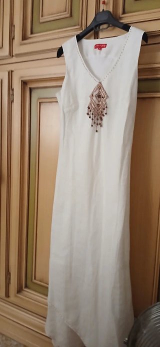 Alcoolique Vestito Lungo M Oro Bianco