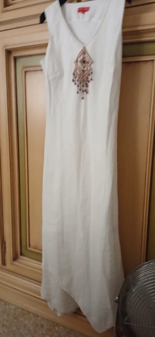 Alcoolique Vestito Lungo M Oro Bianco