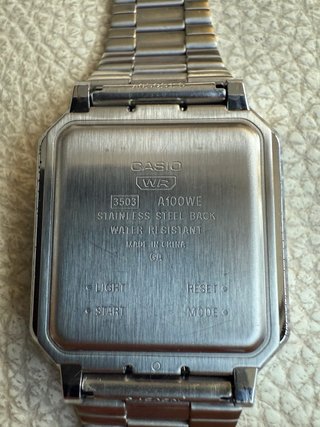 Reloj Casio A100WE Plata