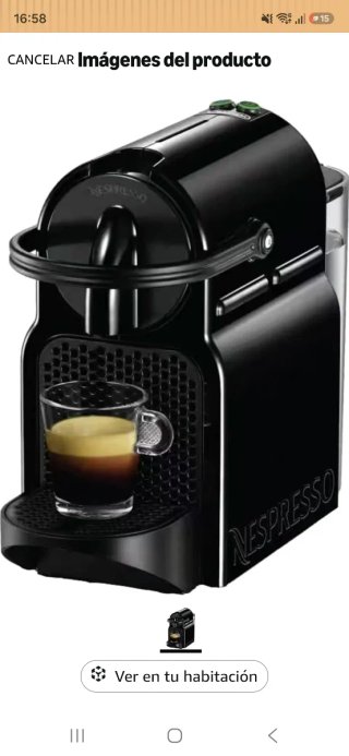 Cafetera Nespresso Negra