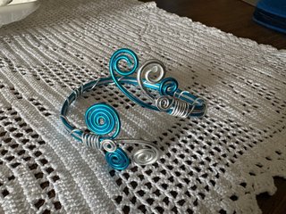 Bracciale rigido turchese e argento