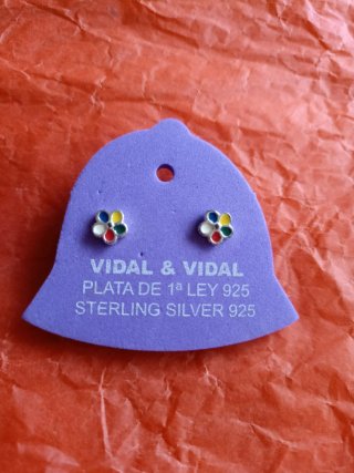 2 pares pendientes  plata Vidal & Vidal plata 925
