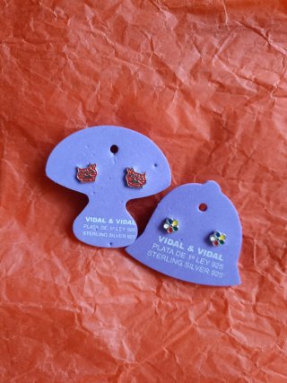 2 pares pendientes  plata Vidal & Vidal plata 925