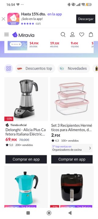 Cafetera DeLonghi Alicia Plus