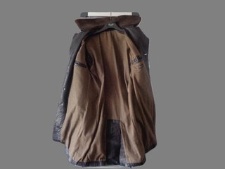 Cappotto uomo marrone in pelle