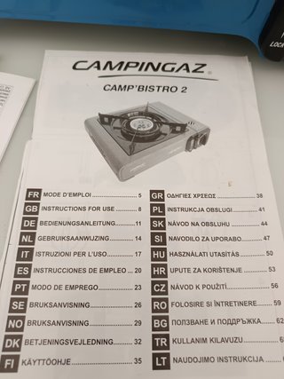 Hornillo portátil Campingaz Camp'Bistro 2 con fund