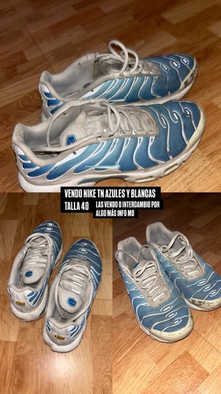 NIKE TN AZULES Y BLANCAS
