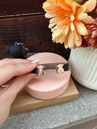 Pulsera Tous Oso Negra y Plateada