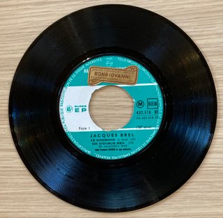 Jacques Brel - Le Moribond (7" EP) Chanson Pop