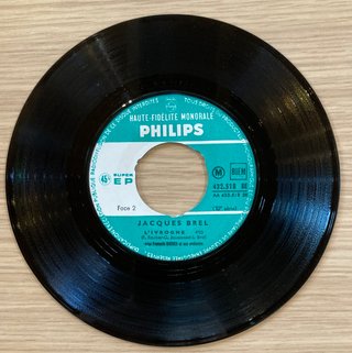 Jacques Brel - Le Moribond (7" EP) Chanson Pop