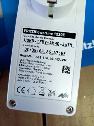 AVM Fritz!Powerline 1260E WLAN Set Versione Tedesca