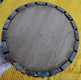Cestino schiaccianoci vintage in legno