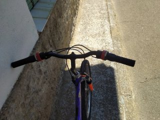 Bicicleta Horch 2002 rueda 24" Morada y Naranja.