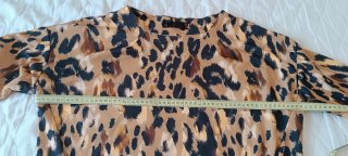 Vestido estampado animal print