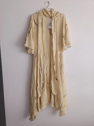 Vestido estampado lazadas zara talla S