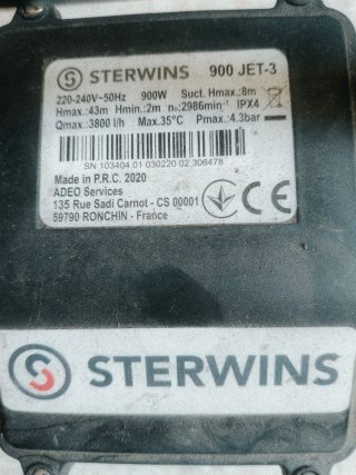 Bomba de agua Sterwins 900 JET-3