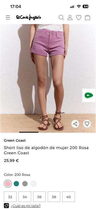 Shorts vaqueros rosas mujer.