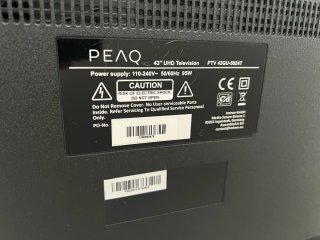 Televisión PEAQ 43" 4K