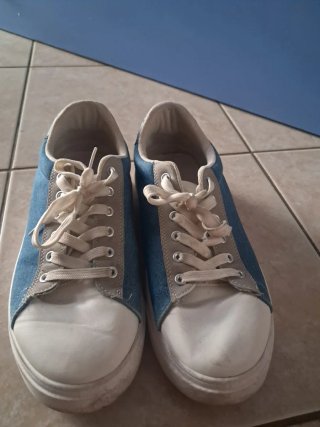 Sneakers uomo blu e bianche taglia 42