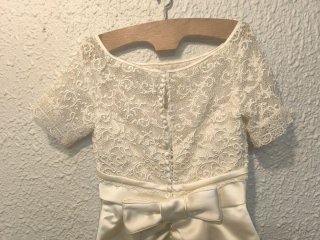Vestido de Novia Encaje y Lazo