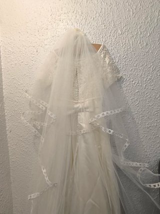 Vestido de Novia Encaje y Lazo