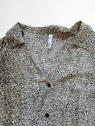Vestido Mango Leopardo Beige/Negro Talla M