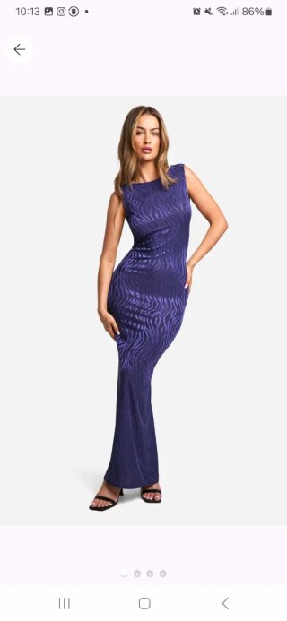 Vestido largo azul/morado talla L