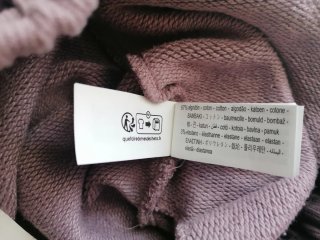 Pantalón felpa recto rosa malva, Zara