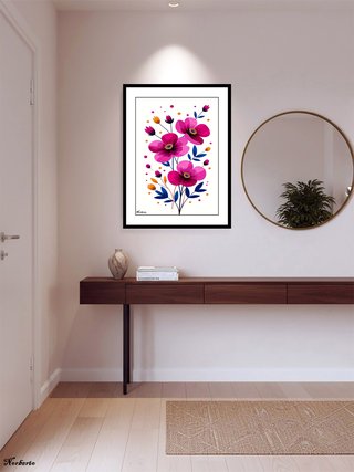 Cuadro Decorativo de Flores: 218