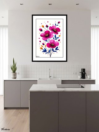 Cuadro Decorativo de Flores: 218