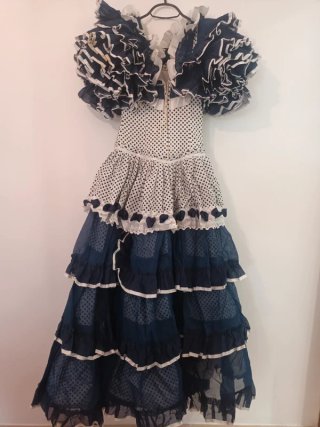 Vestido Flamenca Volantes Lunares Talla S