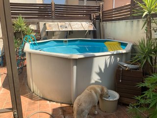 Piscina rigida de 350 metros de diámetro y 120 alt