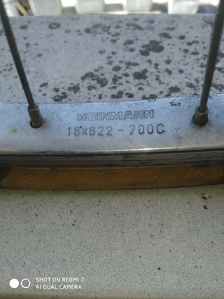 Llantas de aluminio para bicicleta retro carreras.