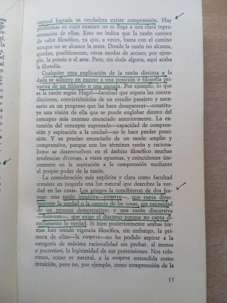 El desarrollo de la razón en la cultura española.