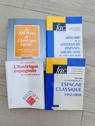 Pack libros de Historia y Literatura Hispanoameric