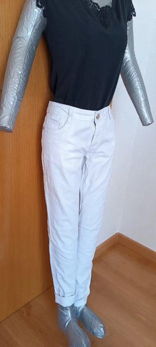 Pantalones blancos mujer