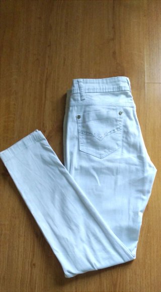 Pantalones blancos mujer