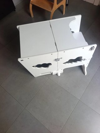 Torre Montessori Blanca Pizarra 3 en 1