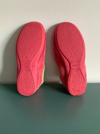 Zapatillas casa rosas suaves talla 35