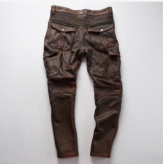 Pantalones de cuero para moto HNVAVQ