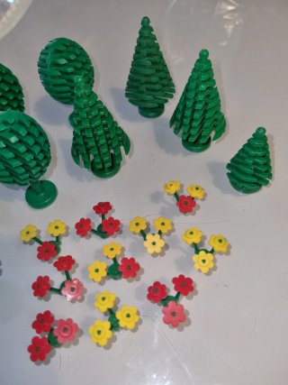 Lego Vegetazione Verde e Fiori Colorati